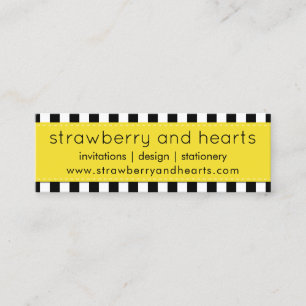 Minitarjeta De Visita Bandas en blanco y negro, patrón a rayas, líneas