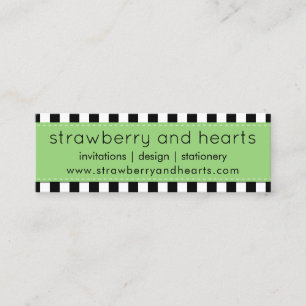 Minitarjeta De Visita Bandas en blanco y negro, patrón a rayas, líneas