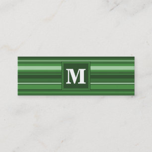 Minitarjeta De Visita Bandas verdes monográficas