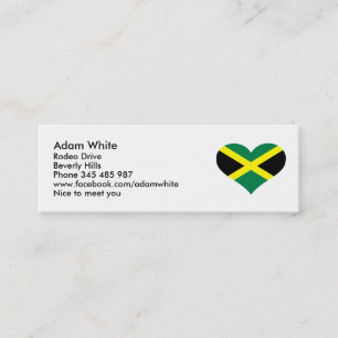 Minitarjeta De Visita Bandera de Jamaica