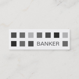 Minitarjeta De Visita BANKER (cuadrados mod)