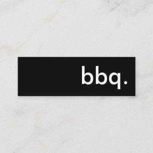 Minitarjeta De Visita Barbacoa.