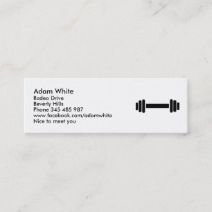 Minitarjeta De Visita Barbell - Bodybuilding