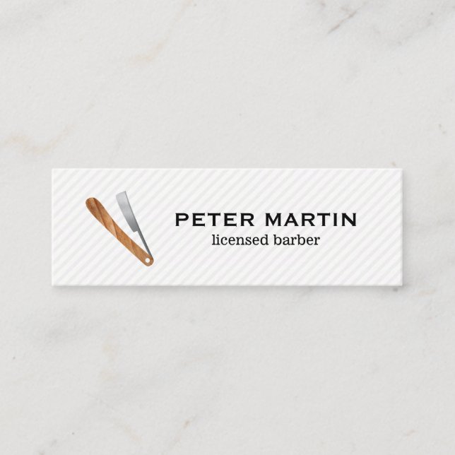 Minitarjeta De Visita Barber Blade (Anverso)