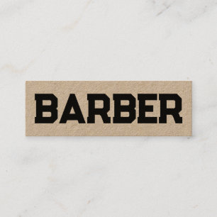 Minitarjeta De Visita Barber Hairdresser QR