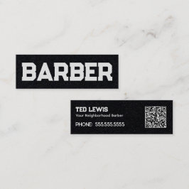 Minitarjeta De Visita Barber QR