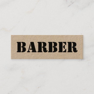 Minitarjeta De Visita Barber urbano