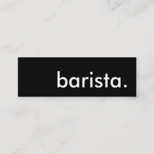 Minitarjeta De Visita barista.