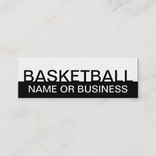 Minitarjeta De Visita BASKETBALL en negrita (personalizable de color)