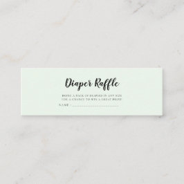 Minitarjeta De Visita Bebidas cortas Bebé ducha boleto de rifa de pañal