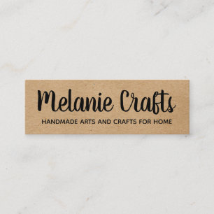 Minitarjeta De Visita Beige   Arte y artesanía