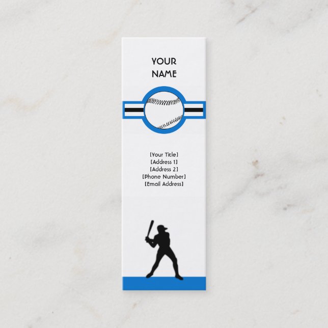 Minitarjeta De Visita béisbol: estrella aérea (Anverso)