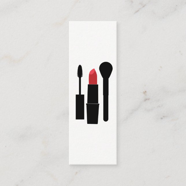 Minitarjeta De Visita Belleza de maquillaje (Anverso)