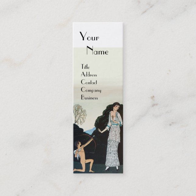 MINITARJETA DE VISITA BELLEZA Y CUPIDA - ARTISTA DE LA MAQUILLA DE DISEÑ (Anverso)