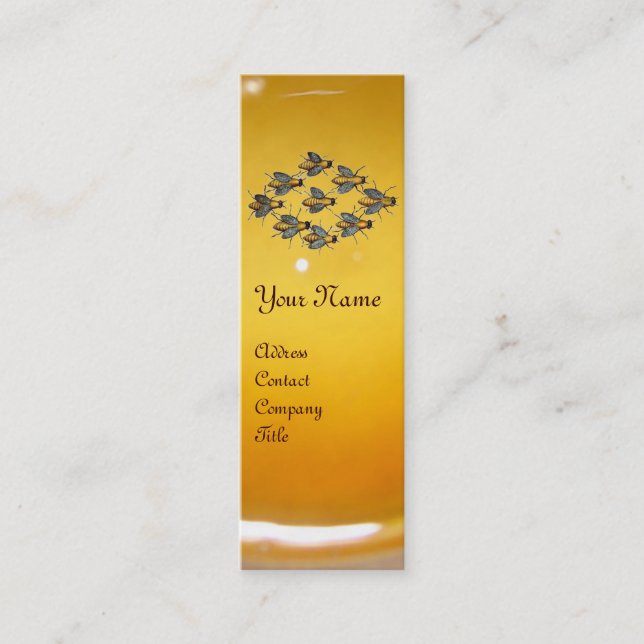 Minitarjeta De Visita BENEFICIO DE LA HUERTA, ALIMENTACIÓN DE AZOTES/api (Anverso)