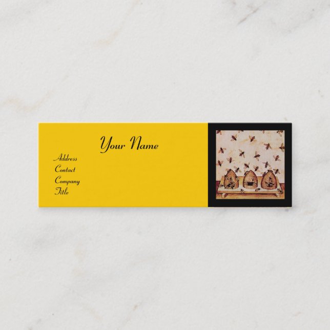 MINITARJETA DE VISITA BESO DE CARNE, MANTENIMIENTO DE AGUA, APIARISTA DE (Anverso)