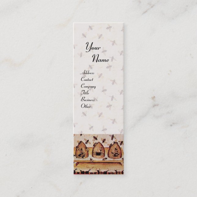 MINITARJETA DE VISITA BESO DE CARNE, MANTENIMIENTO DE AGUA, APIARISTA DE (Anverso)