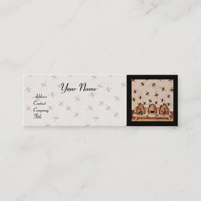 MINITARJETA DE VISITA BESO DE CARNE, MANTENIMIENTO DE AGUA, APIARISTA DE (Anverso)