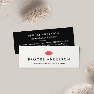 Minitarjeta De Visita Beso pintado Distribuidor De Productos Lip