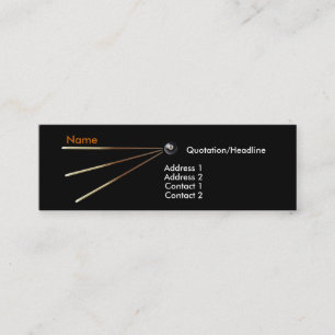 Minitarjeta De Visita Billiard Business Card