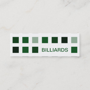 Minitarjeta De Visita BILLIARDS (cuadrados mod)