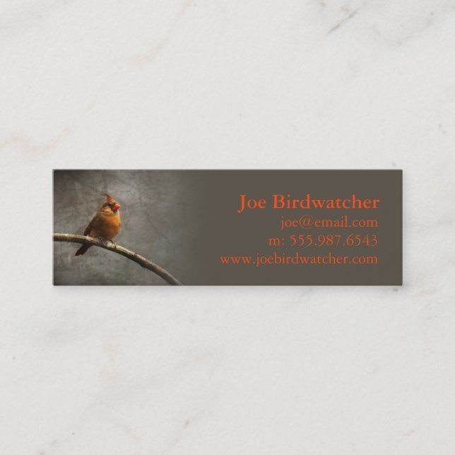 Minitarjeta De Visita Birdwatcher Goal (Anverso)