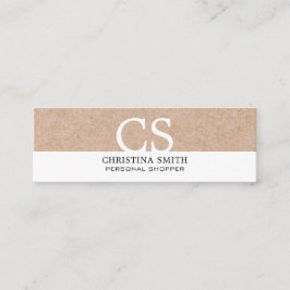 Minitarjeta De Visita Blanco blanco limpio y negro moderno