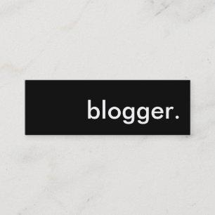 Minitarjeta De Visita blogger.