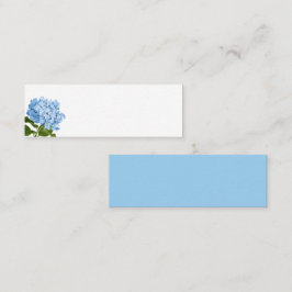 Minitarjeta De Visita Blue Hydrangea Blank Place Card