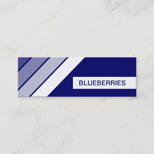 Minitarjeta De Visita BLUEBERRIES retro (Anverso)