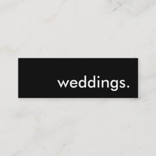 Minitarjeta De Visita bodas.