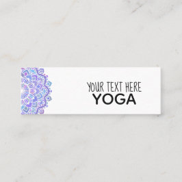 Minitarjeta De Visita Boho Purple Mandala Yoga