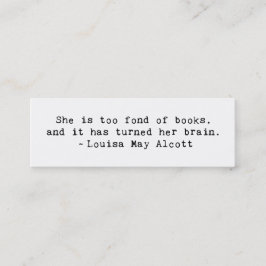 Minitarjeta De Visita Bondad de los libros