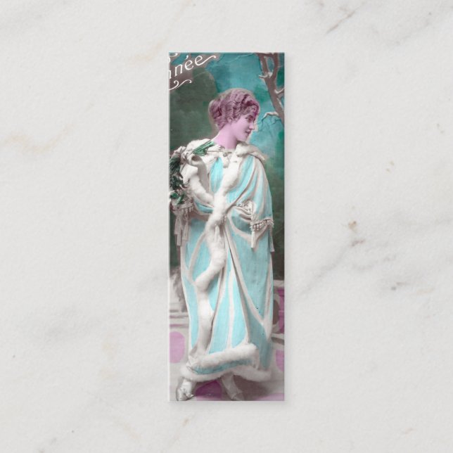 Minitarjeta De Visita Bonne Annee Bookmark (Anverso)