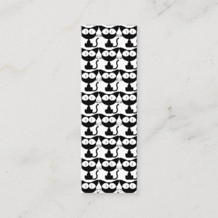 MINITARJETA DE VISITA BOOKMARKER BLACK CAT GINGER