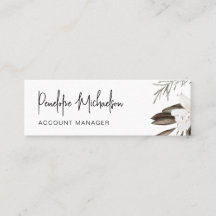 Borde botánico con letra moderna