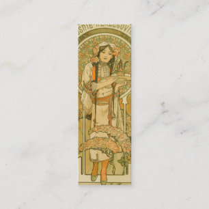 Minitarjeta De Visita Bosnia y Herzegovina por Alphonse Mucha (1900)