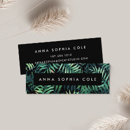 Minitarjeta De Visita Botánico tropical