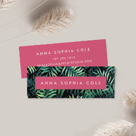 Minitarjeta De Visita Botánico tropical