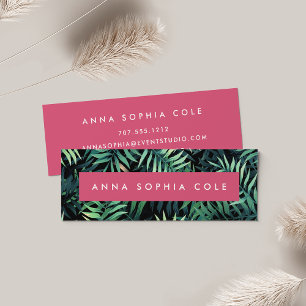 Minitarjeta De Visita Botánico tropical