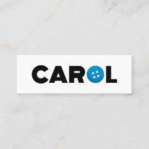 Minitarjeta De Visita Botón Carol