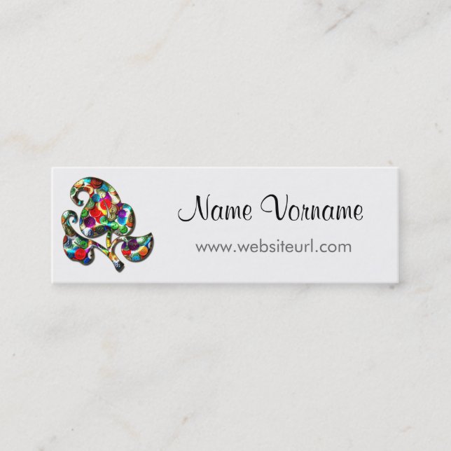 Minitarjeta De Visita Botones (Anverso)