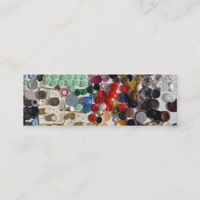 Minitarjeta De Visita Botones (Anverso)