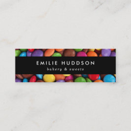 Minitarjeta De Visita Botones de golosinas, dulces, pastelería