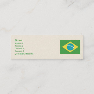 Minitarjeta De Visita Brasil - Ajetreado