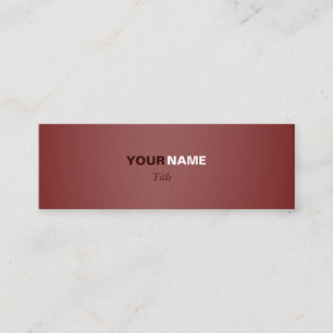 Minitarjeta De Visita Brown