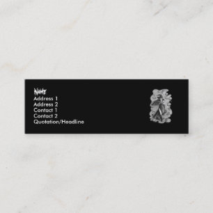 Minitarjeta De Visita Bruja y muñeca Halloween