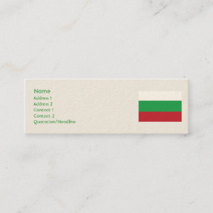 Minitarjeta De Visita Bulgaria - flaca