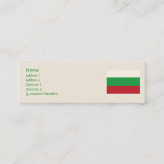 Minitarjeta De Visita Bulgaria - flaca