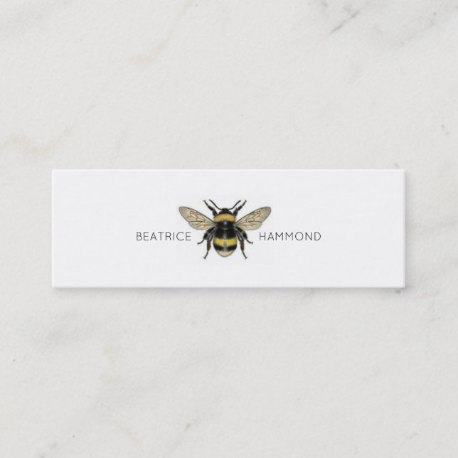 Minitarjeta De Visita Bumble Bee Skinny (Anverso)